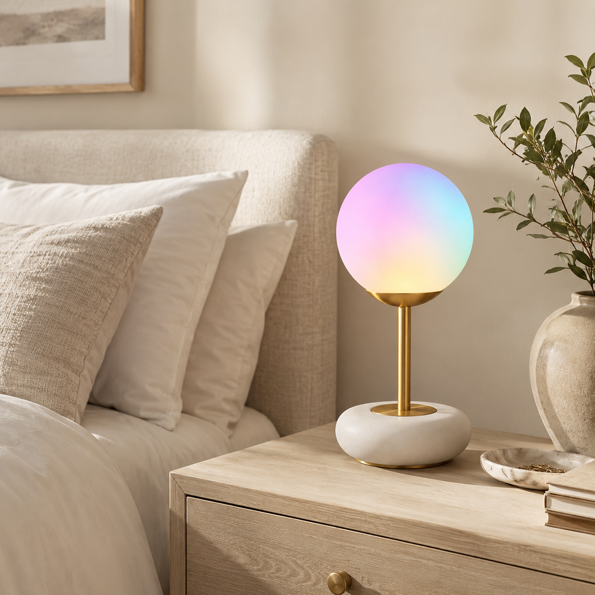 Aurora Orb Lamp – Dreamy Color-Changing Ambient Table Lamp