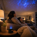 Portable Galaxy Star Projector – Compact Blue Nebula Ceiling Light for Bedroom, Living Room and Travel