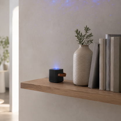 Portable Galaxy Star Projector – Compact Blue Nebula Ceiling Light for Bedroom, Living Room and Travel
